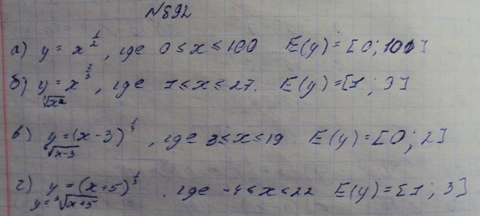 Изображение Упр.892 ГДЗ Макарычев Миндюк Феоктистов 9 класс